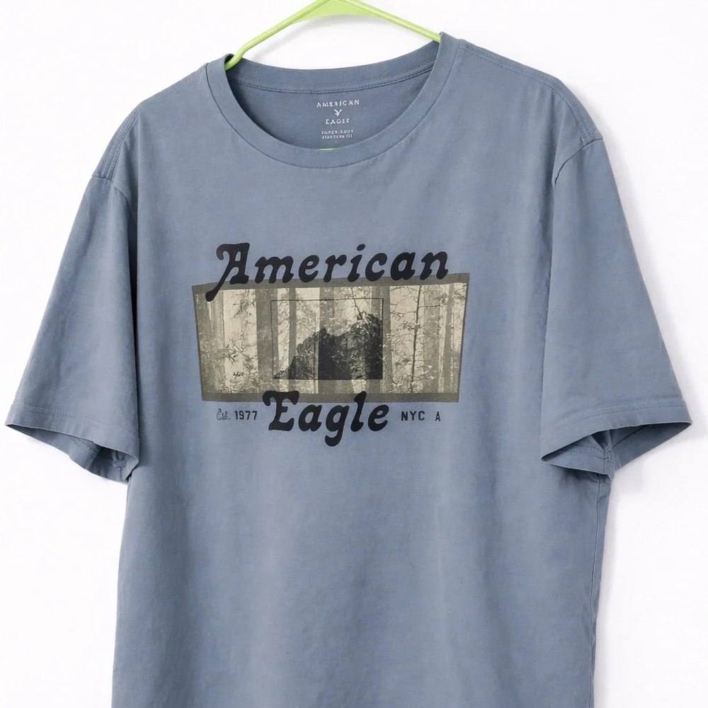 American Eagle Outfitters Slate Graphic Tee - Picture 1 of 1